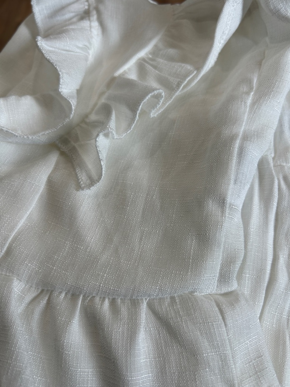 White Maxi Skirt - Lightweight Summer Skirt size small - Picture 9 of 9